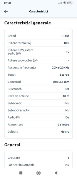 Vand sistem audio Poss 810