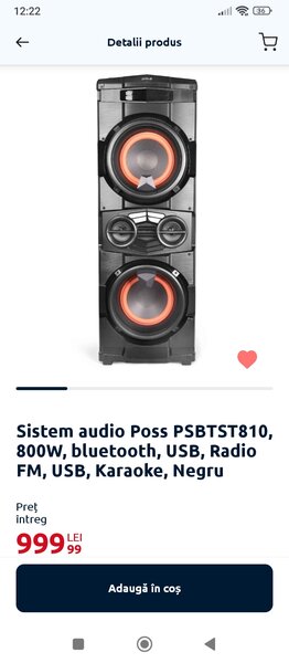 Vand sistem audio Poss 810